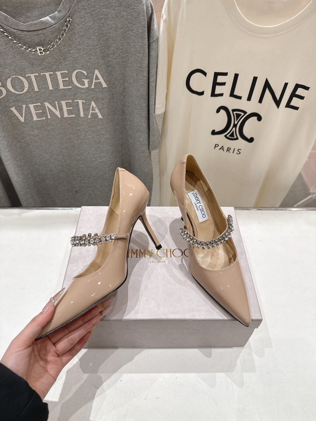 高版本出厂 JIMMY CHOO*｜JC/吉米周2026ss春夏季新款玛丽珍尖头高跟鞋鞋时装鞋单鞋原版套