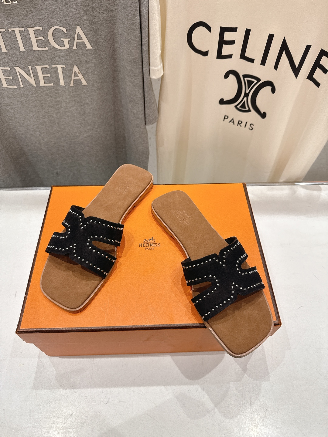 高版本出厂 HERMES*✈️爱马仕F032 H家2026ss最新夏季升级版经典款平底H拖鞋🇮🇹度假旅游