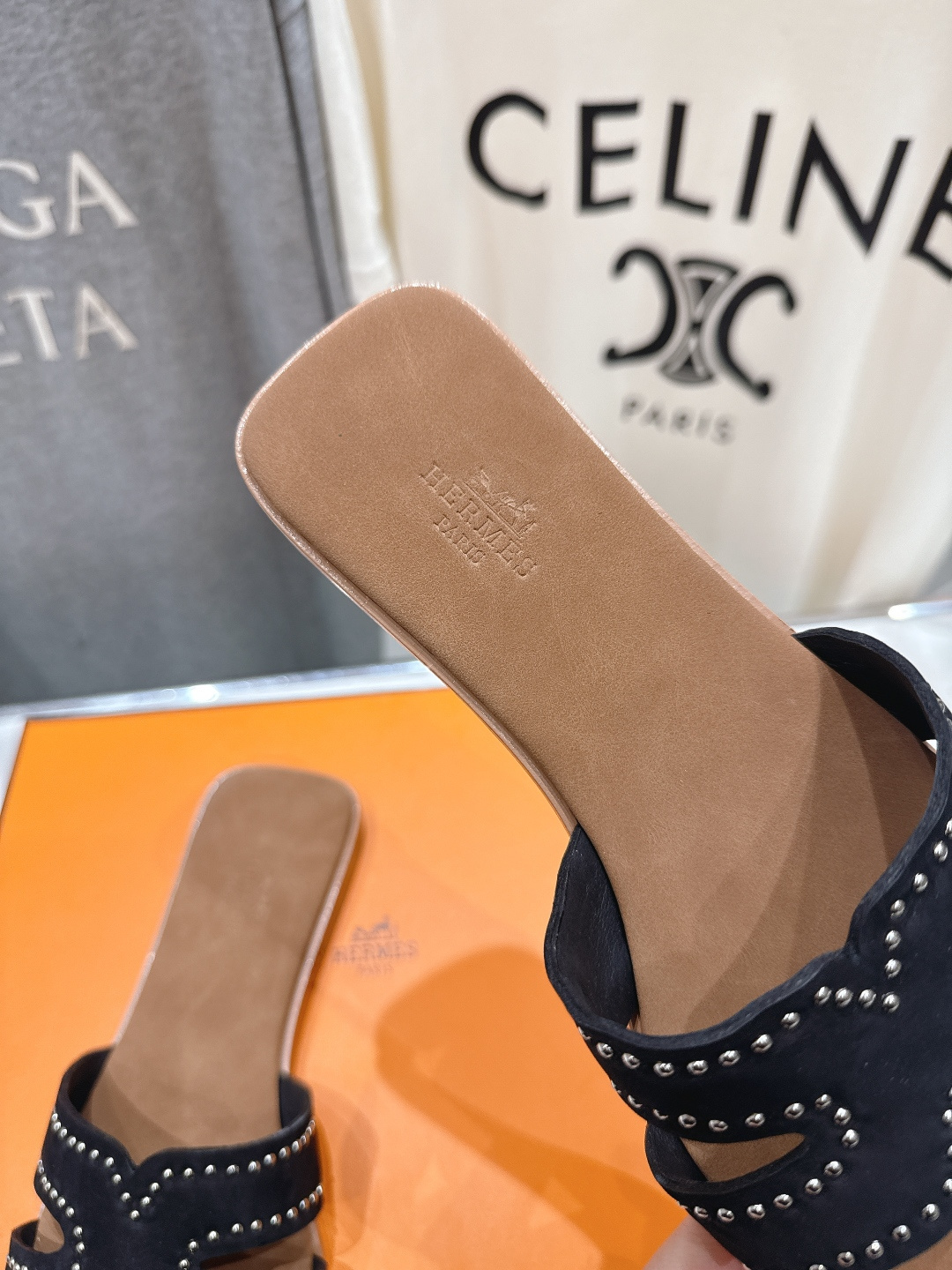 高版本出厂 HERMES*✈️爱马仕F032 H家2026ss最新夏季升级版经典款平底H拖鞋🇮🇹度假旅游