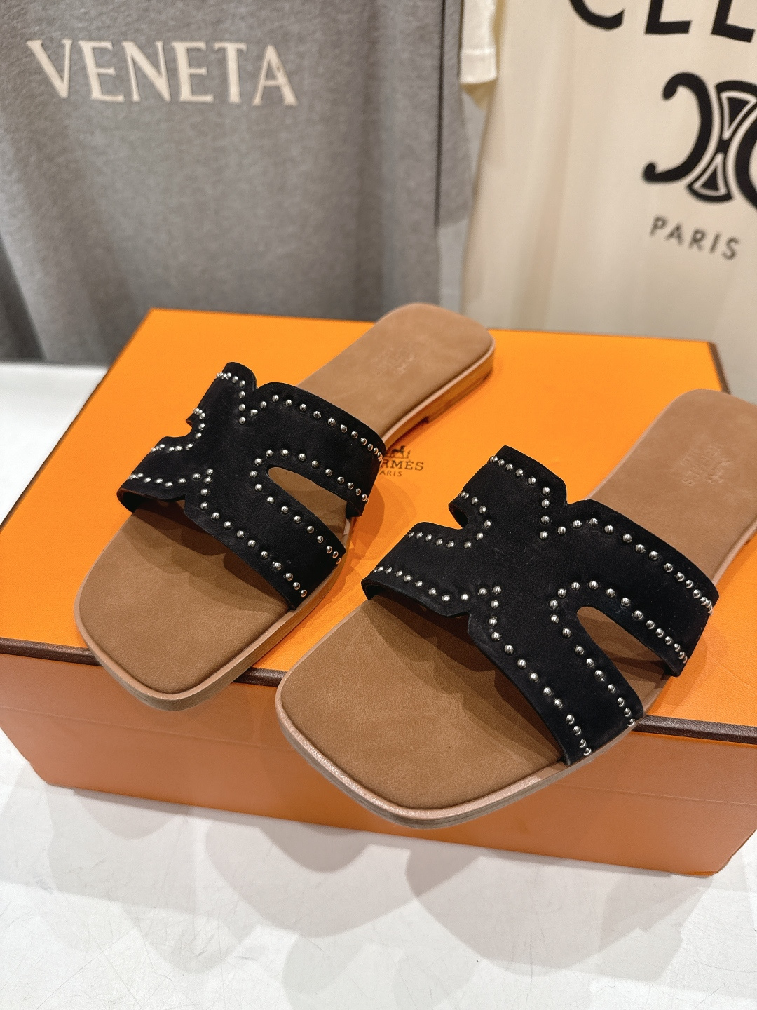 高版本出厂 HERMES*✈️爱马仕F032 H家2026ss最新夏季升级版经典款平底H拖鞋🇮🇹度假旅游