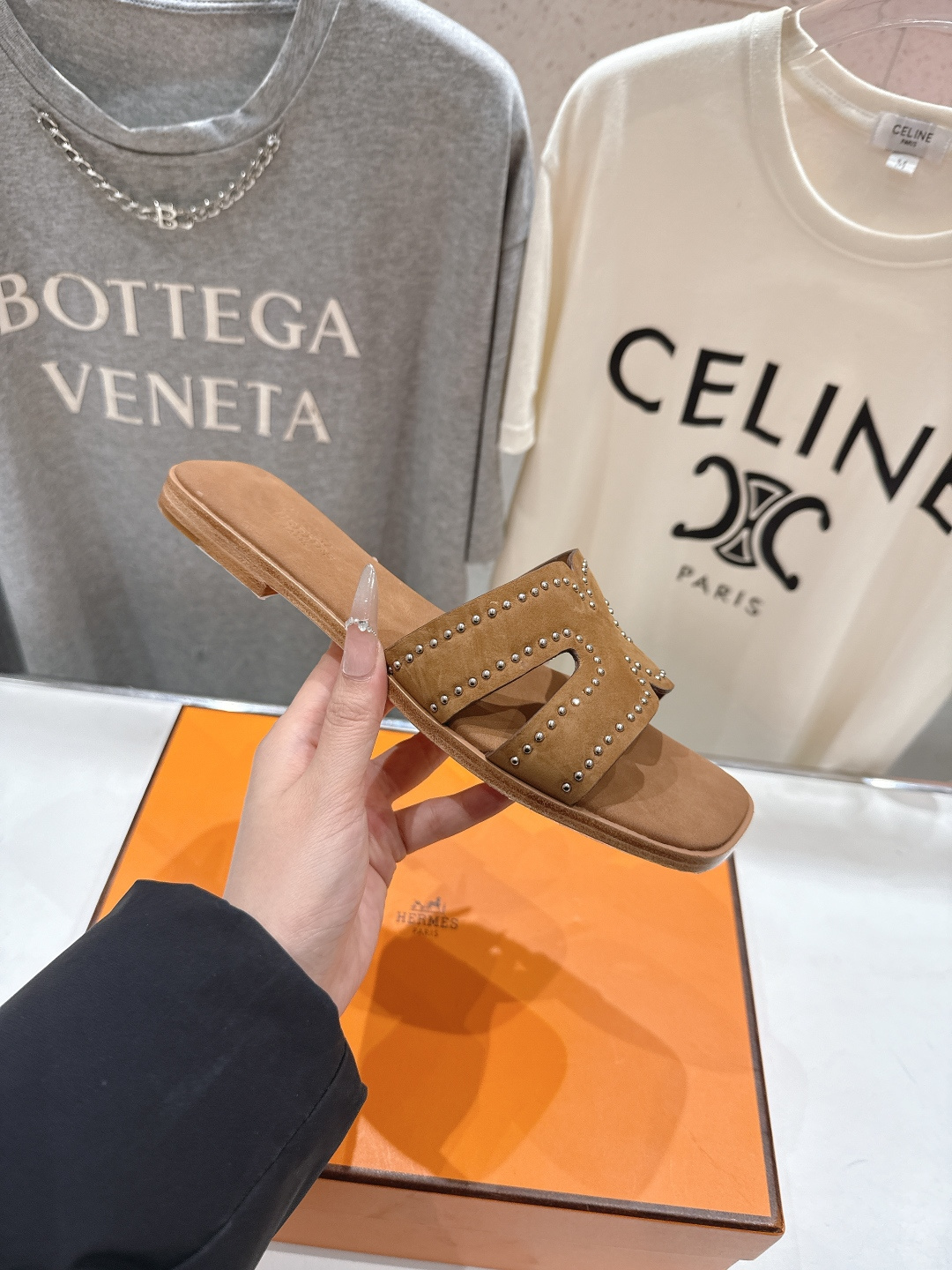 高版本出厂 HERMES*✈️爱马仕F032 H家2026ss最新夏季升级版经典款平底H拖鞋🇮🇹度假旅游