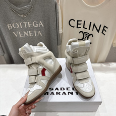 高版本出厂 Isabel Marant/伊莎贝尔2026ss春夏新款内增高拼色高帮休闲鞋小短靴超级有高 高版本出厂 Isabel Marant/伊莎贝尔2026ss春夏新款内增高拼色高帮休闲鞋小短靴超级有高
