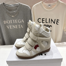 高版本出厂 Isabel Marant/伊莎贝尔2026ss春夏新款内增高拼色高帮休闲鞋小短靴超级有高 高版本出厂 Isabel Marant/伊莎贝尔2026ss春夏新款内增高拼色高帮休闲鞋小短靴超级有高