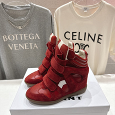 高版本出厂 Isabel Marant/伊莎贝尔2026ss春夏新款内增高拼色高帮休闲鞋小短靴超级有高 高版本出厂 Isabel Marant/伊莎贝尔2026ss春夏新款内增高拼色高帮休闲鞋小短靴超级有高