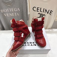 高版本出厂 Isabel Marant/伊莎贝尔2026ss春夏新款内增高拼色高帮休闲鞋小短靴超级有高 高版本出厂 Isabel Marant/伊莎贝尔2026ss春夏新款内增高拼色高帮休闲鞋小短靴超级有高