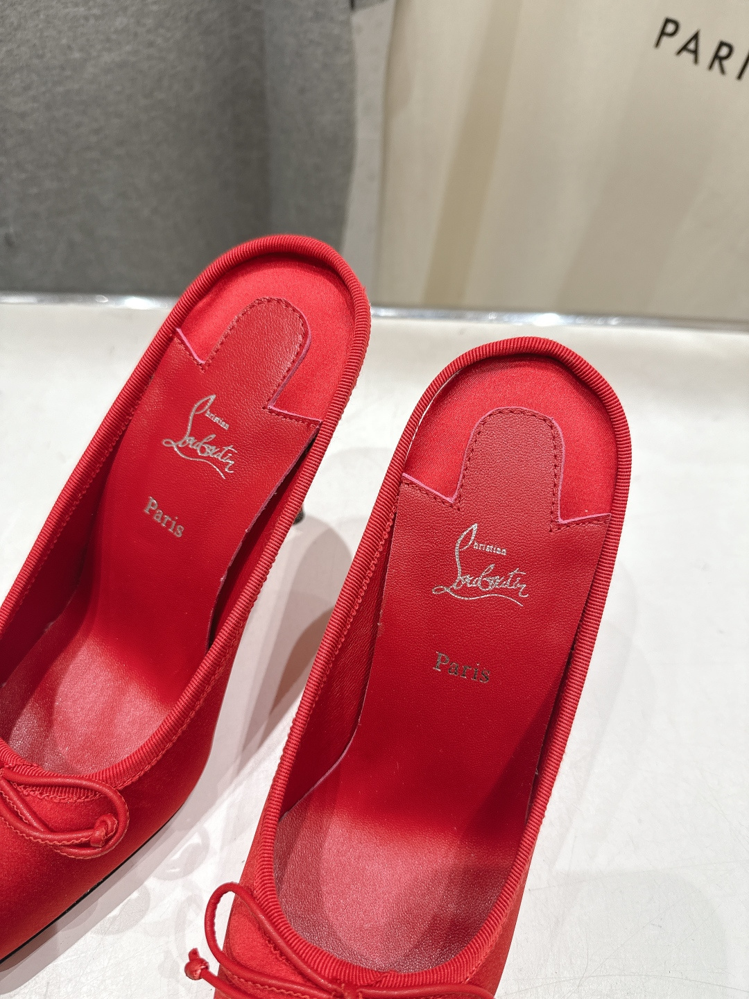 高版本出厂 Christian Loubotti CL红底鞋F030 2026ss新款蝴蝶结仙女风高跟鞋