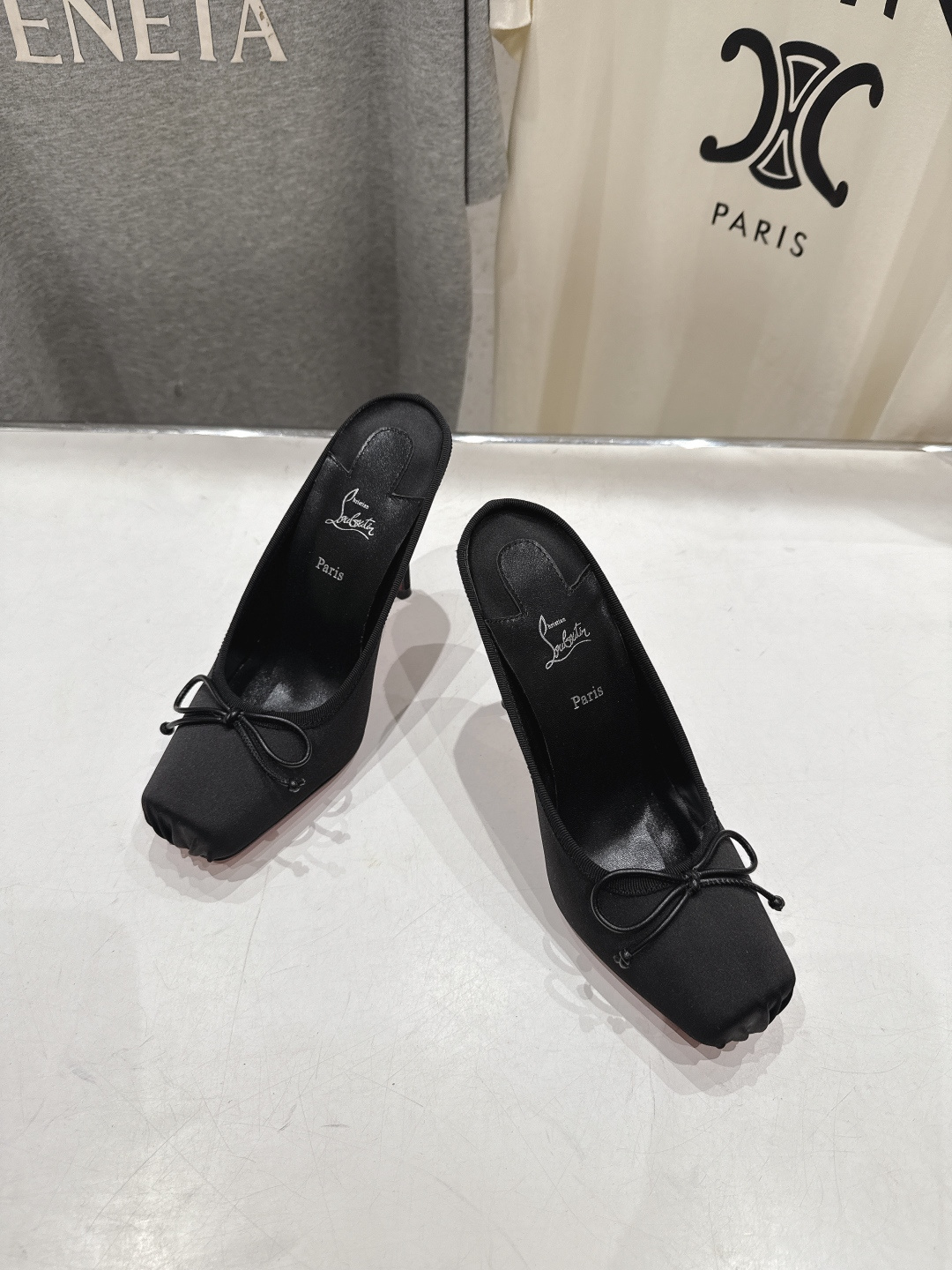 高版本出厂 Christian Loubotti CL红底鞋F030 2026ss新款蝴蝶结仙女风高跟鞋