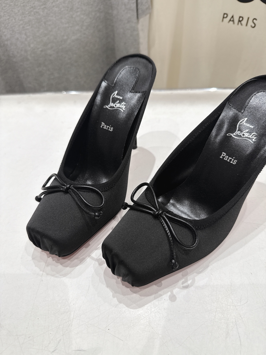 高版本出厂 Christian Loubotti CL红底鞋F030 2026ss新款蝴蝶结仙女风高跟鞋