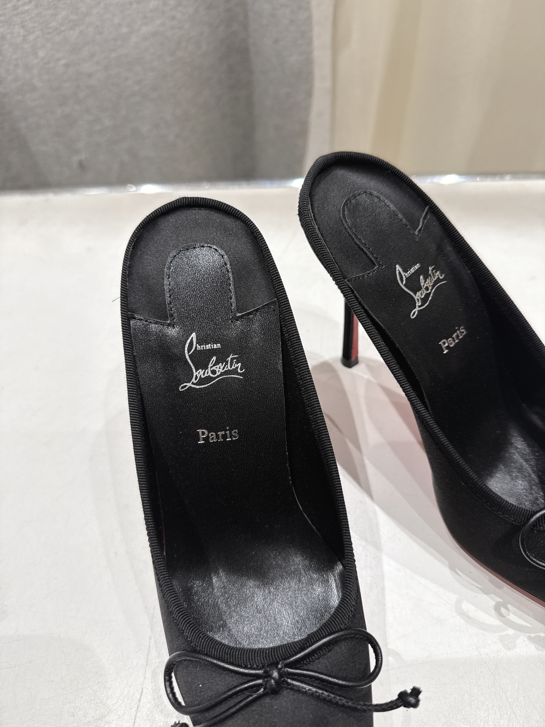 高版本出厂 Christian Loubotti CL红底鞋F030 2026ss新款蝴蝶结仙女风高跟鞋