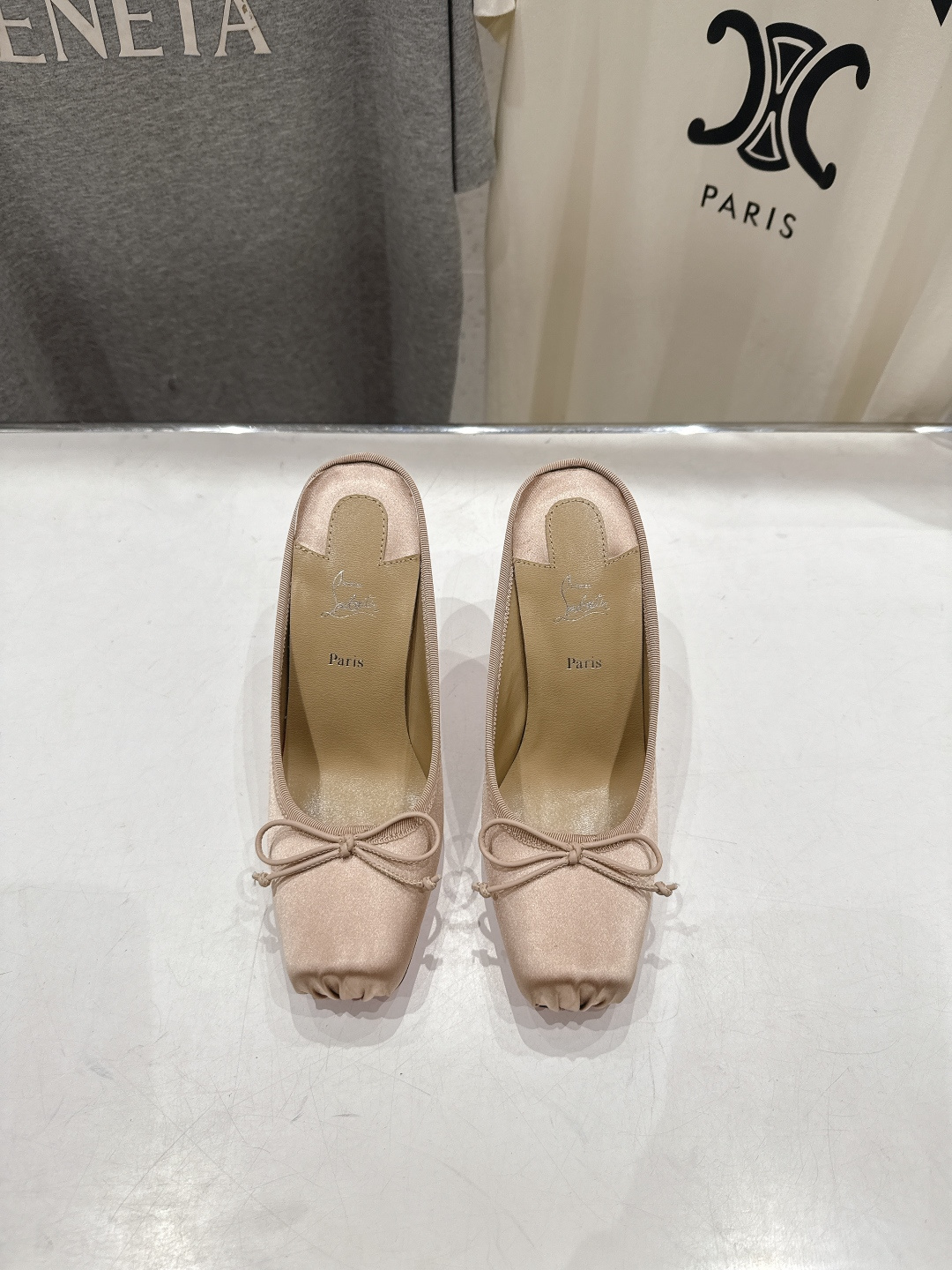 高版本出厂 Christian Loubotti CL红底鞋F030 2026ss新款蝴蝶结仙女风高跟鞋