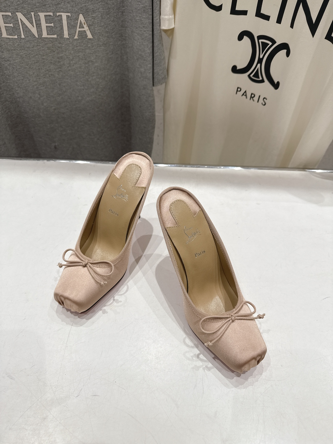 高版本出厂 Christian Loubotti CL红底鞋F030 2026ss新款蝴蝶结仙女风高跟鞋