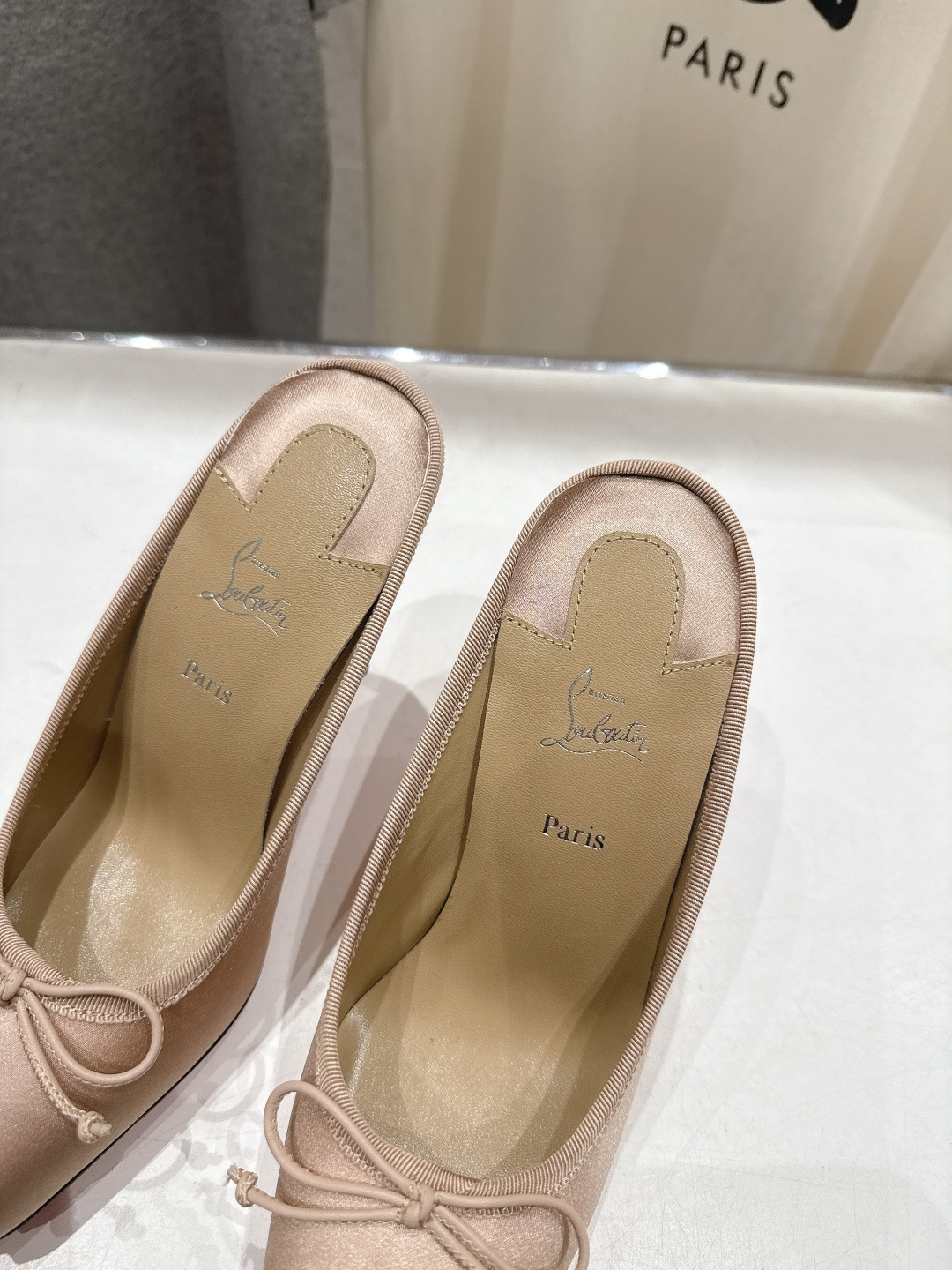 高版本出厂 Christian Loubotti CL红底鞋F030 2026ss新款蝴蝶结仙女风高跟鞋