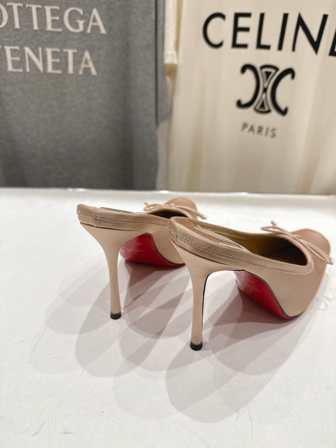 高版本出厂 Christian Loubotti CL红底鞋F030 2026ss新款蝴蝶结仙女风高跟鞋