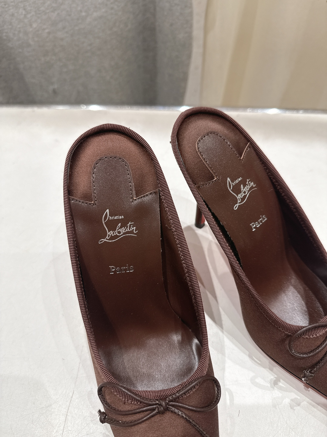 高版本出厂 Christian Loubotti CL红底鞋F030 2026ss新款蝴蝶结仙女风高跟鞋