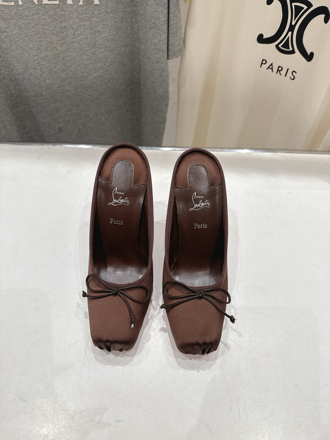 高版本出厂 Christian Loubotti CL红底鞋F030 2026ss新款蝴蝶结仙女风高跟鞋