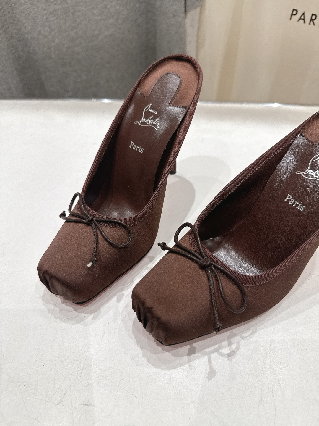 高版本出厂 Christian Loubotti CL红底鞋F030 2026ss新款蝴蝶结仙女风高跟鞋