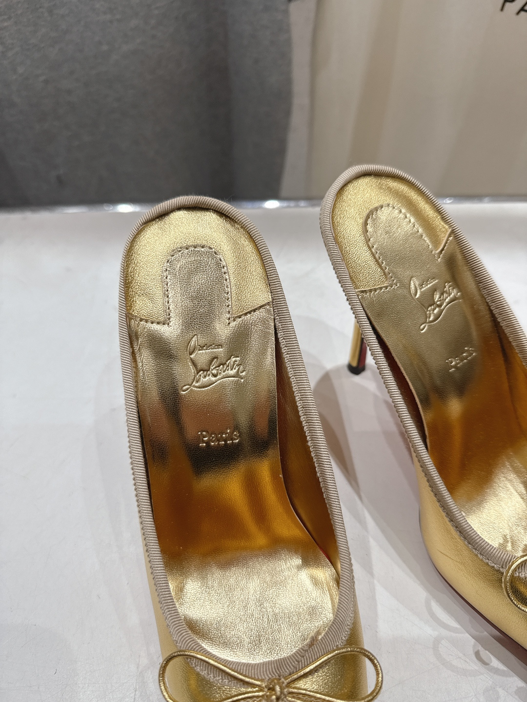 高版本出厂 Christian Loubotti CL红底鞋F030 2026ss新款蝴蝶结仙女风高跟鞋