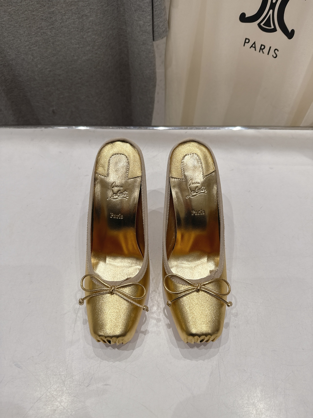 高版本出厂 Christian Loubotti CL红底鞋F030 2026ss新款蝴蝶结仙女风高跟鞋