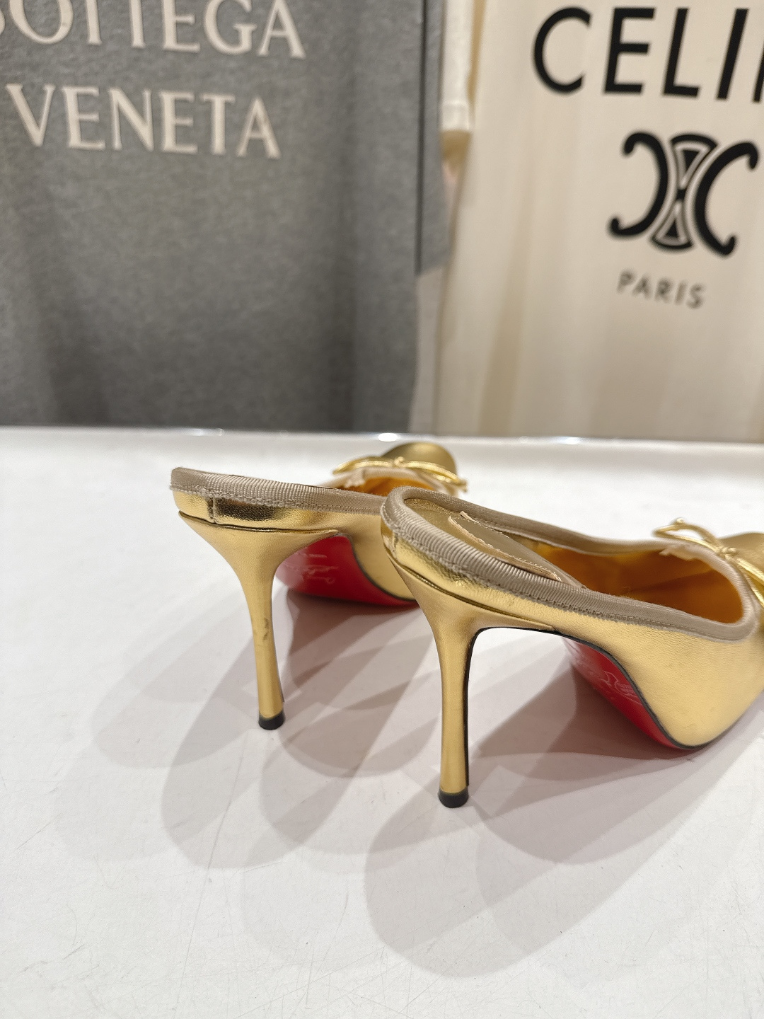 高版本出厂 Christian Loubotti CL红底鞋F030 2026ss新款蝴蝶结仙女风高跟鞋