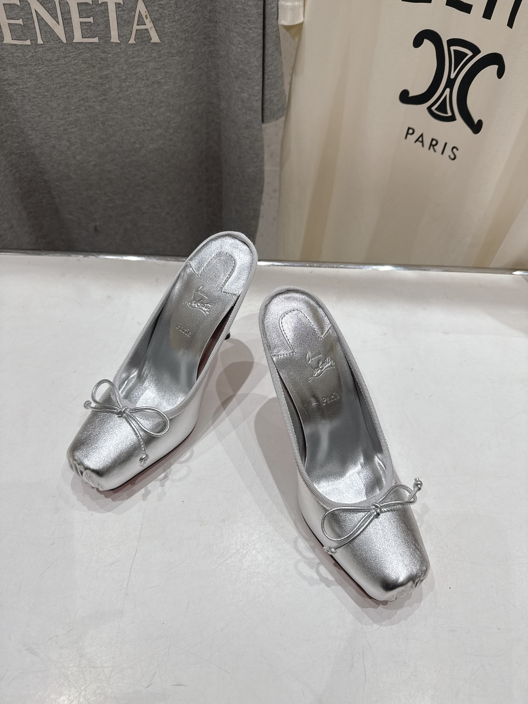 高版本出厂 Christian Loubotti CL红底鞋F030 2026ss新款蝴蝶结仙女风高跟鞋