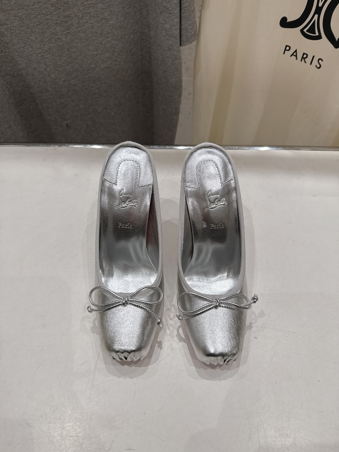 高版本出厂 Christian Loubotti CL红底鞋F030 2026ss新款蝴蝶结仙女风高跟鞋