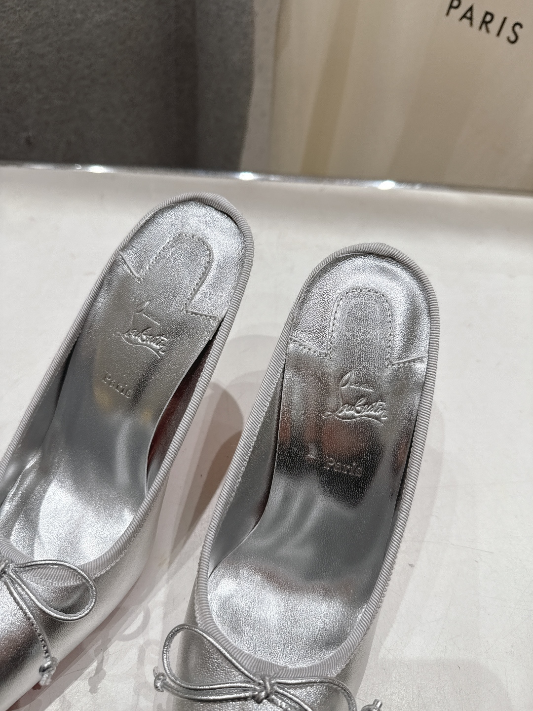 高版本出厂 Christian Loubotti CL红底鞋F030 2026ss新款蝴蝶结仙女风高跟鞋