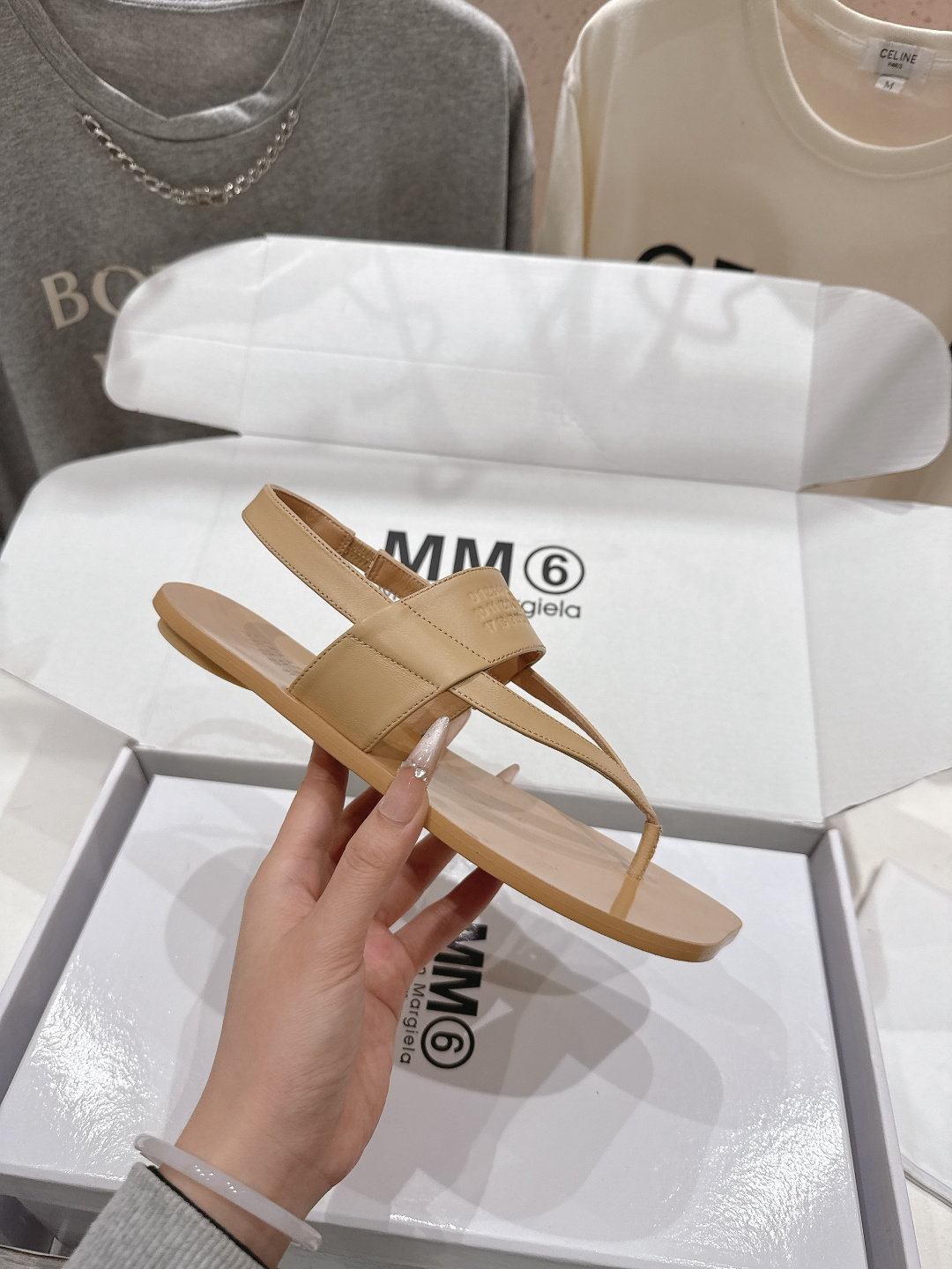 高版本出厂 【Maison Margiela】MM6马吉拉2026ss新品夏季平底夹脚凉鞋～夏季百搭款舒