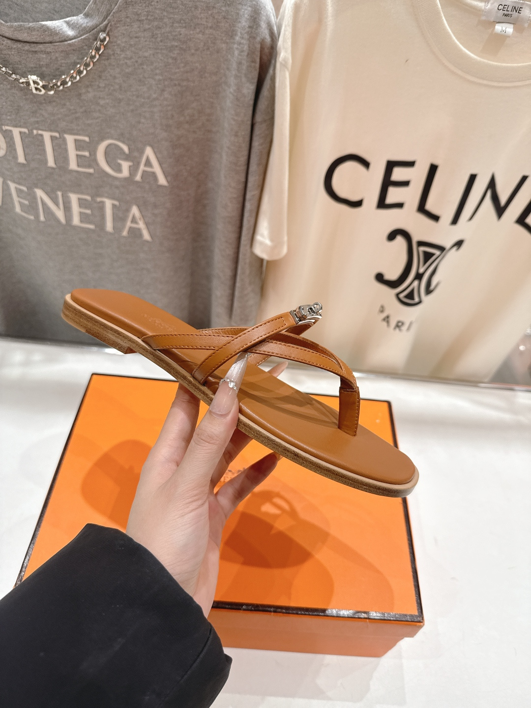 高版本出厂 Hermes/爱马仕H家F062 2026ss夏季新款 Extra度假风夹脚沙滩人字拖鞋顶级