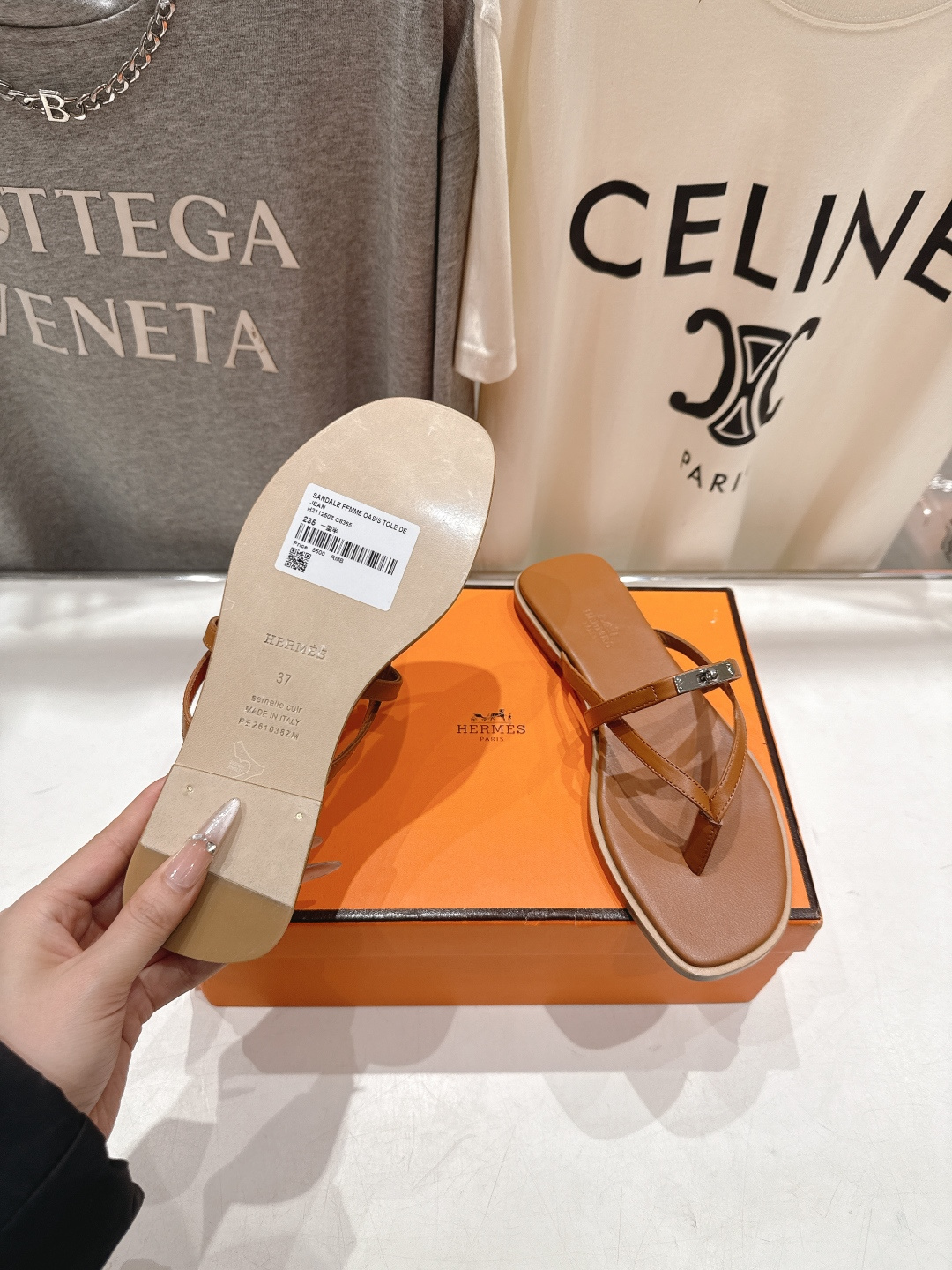 高版本出厂 Hermes/爱马仕H家F062 2026ss夏季新款 Extra度假风夹脚沙滩人字拖鞋顶级