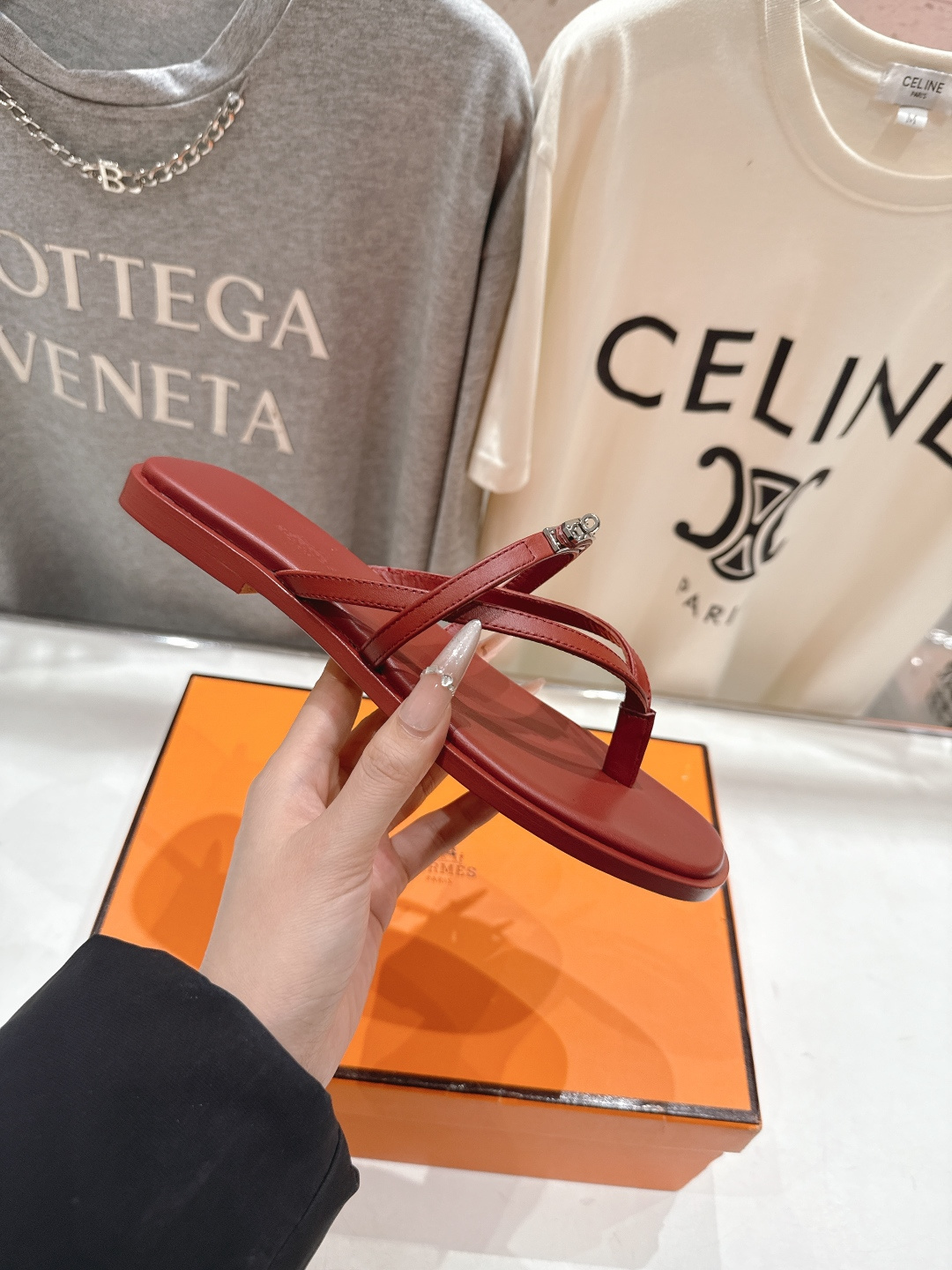 高版本出厂 Hermes/爱马仕H家F062 2026ss夏季新款 Extra度假风夹脚沙滩人字拖鞋顶级