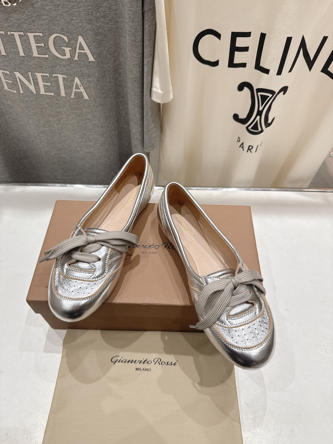 高版本出厂 Gianvito Rossi 吉安维托·罗西F039 26ss春夏新款玛丽珍平底鞋单鞋芭蕾舞