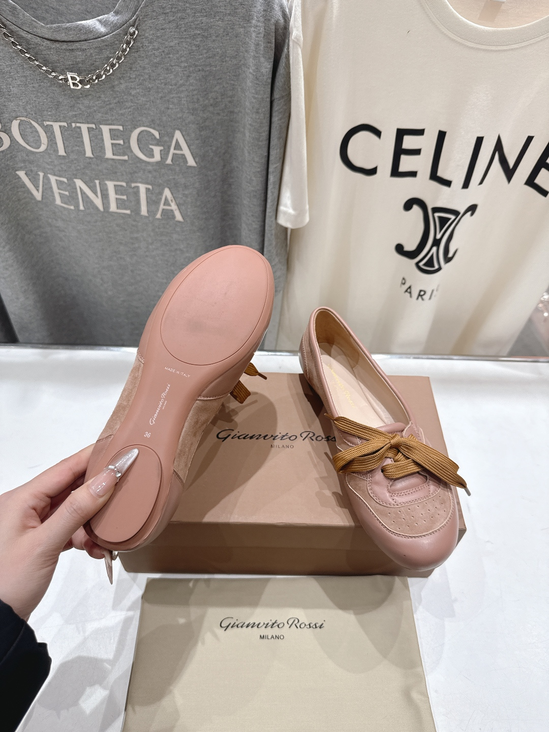 高版本出厂 Gianvito Rossi 吉安维托·罗西F039 26ss春夏新款玛丽珍平底鞋单鞋芭蕾舞