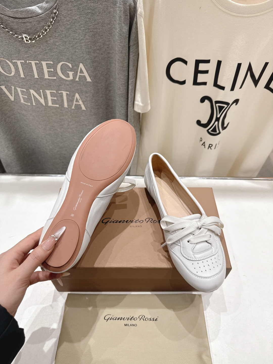 高版本出厂 Gianvito Rossi 吉安维托·罗西F039 26ss春夏新款玛丽珍平底鞋单鞋芭蕾舞