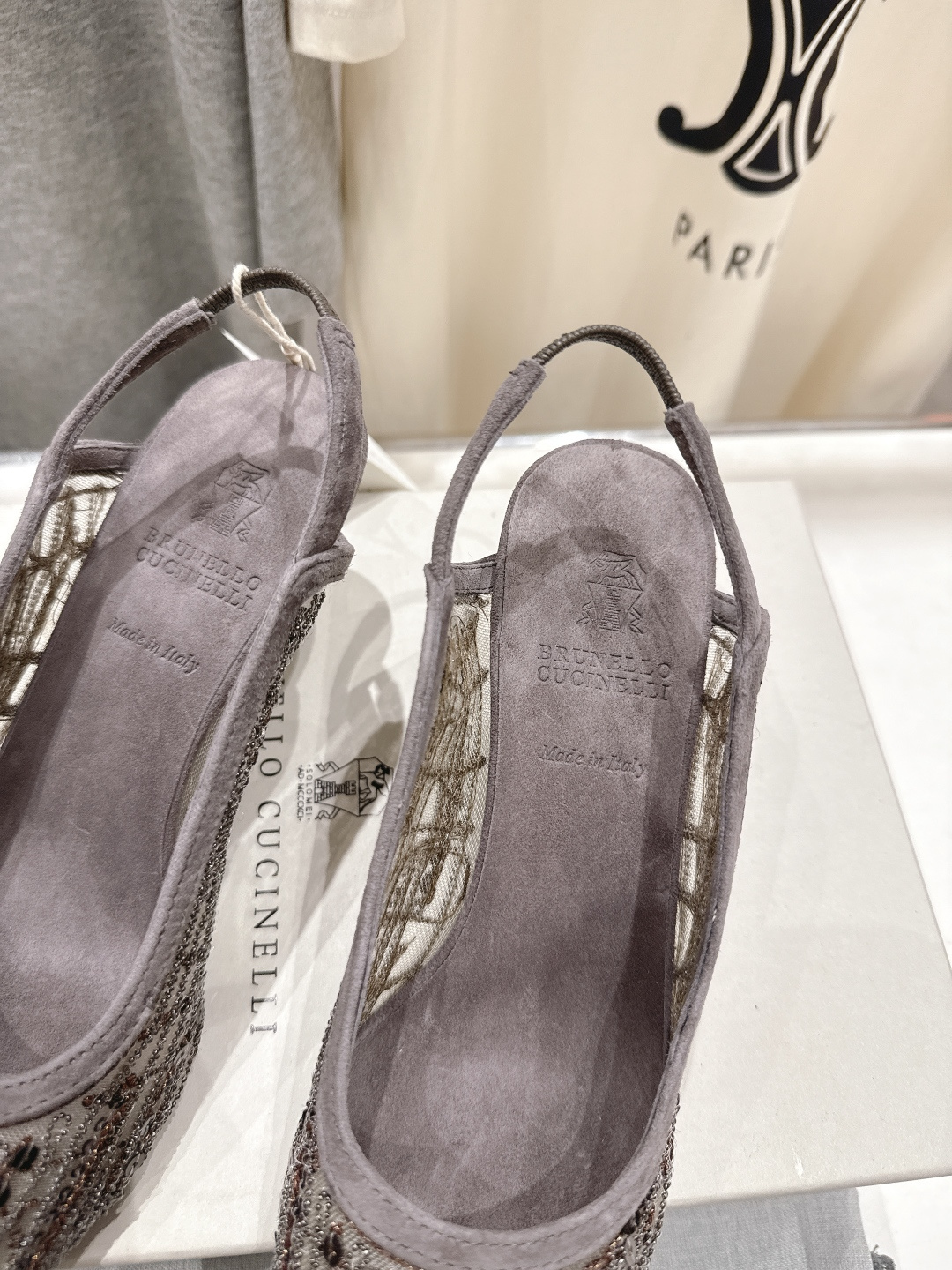 高版本出厂 Brunello Cucinelli 新款BC尖头时装鞋高跟鞋凉鞋穆勒鞋BC是意大利知名品牌