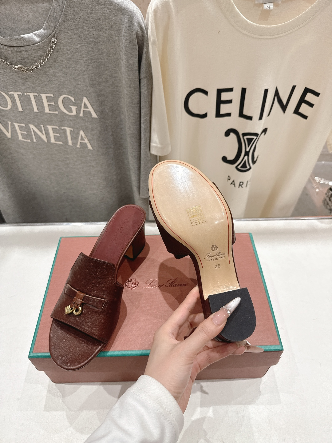 高版本出厂Loro Piana* LP ||诺悠翩雅2026ss夏季新款高跟拖鞋‼️【市场顶级品质】𝐋𝐩