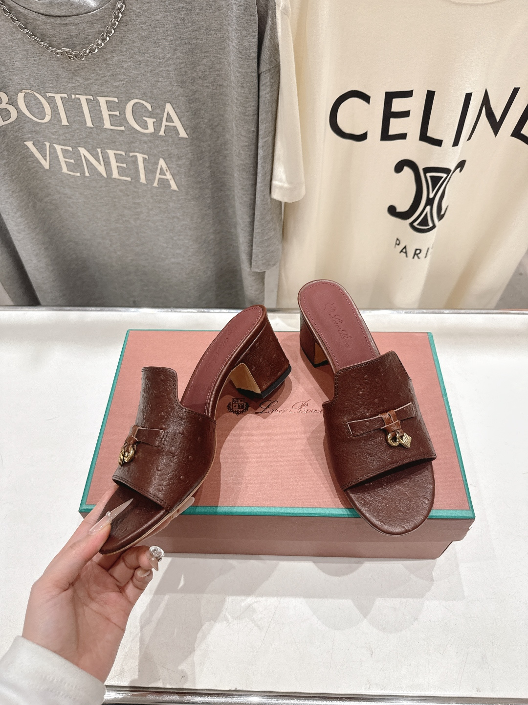 高版本出厂Loro Piana* LP ||诺悠翩雅2026ss夏季新款高跟拖鞋‼️【市场顶级品质】𝐋𝐩