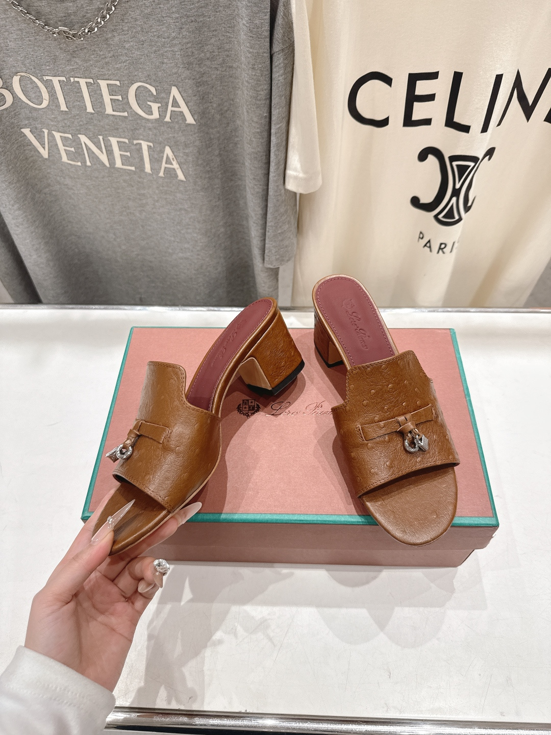 高版本出厂Loro Piana* LP ||诺悠翩雅2026ss夏季新款高跟拖鞋‼️【市场顶级品质】𝐋𝐩