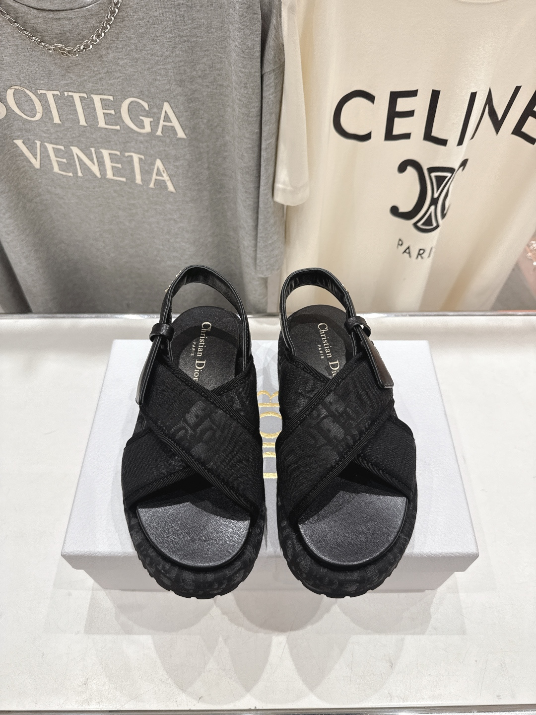 高版本出厂 【高品质】Dior*迪奥F019 D家2026ss春夏新款厚底防水台沙滩凉鞋～经典版型 搭配