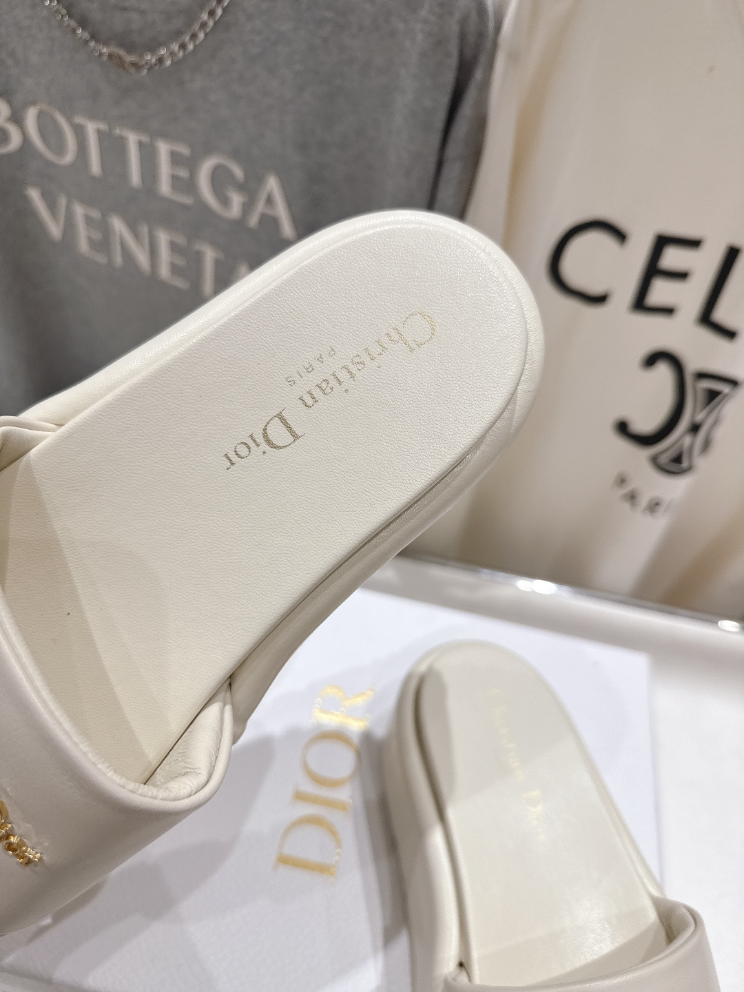 高版本出厂 Dior*迪奥F019 D家2026ss春夏新款仙女风厚底防水台拖鞋1:1原版复刻 市面上最