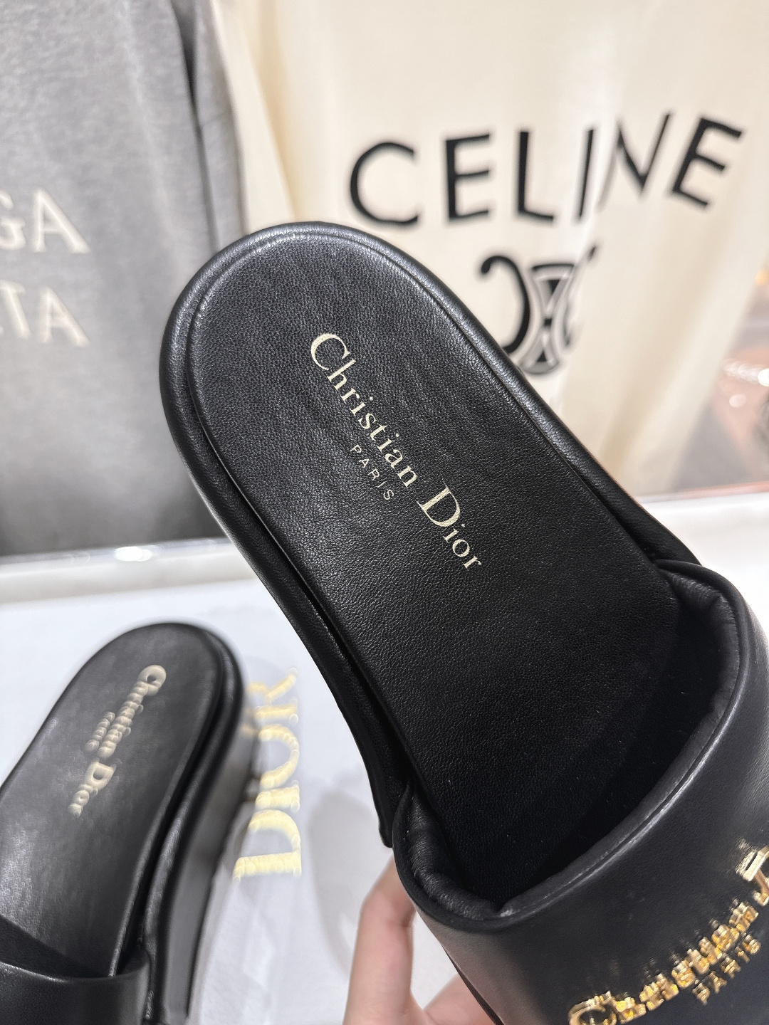 高版本出厂 Dior*迪奥F019 D家2026ss春夏新款仙女风厚底防水台拖鞋1:1原版复刻 市面上最