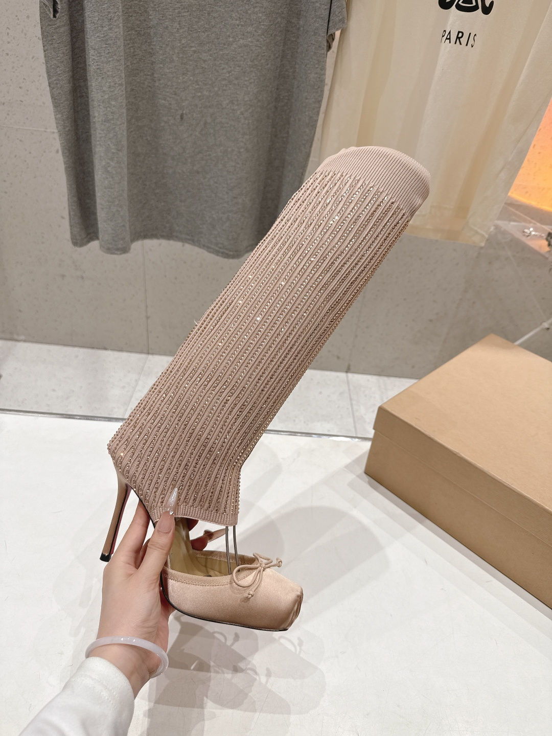 高版本出厂 Christian Loubotti CL红底鞋F030 2026ss新款蝴蝶结仙女风高跟鞋