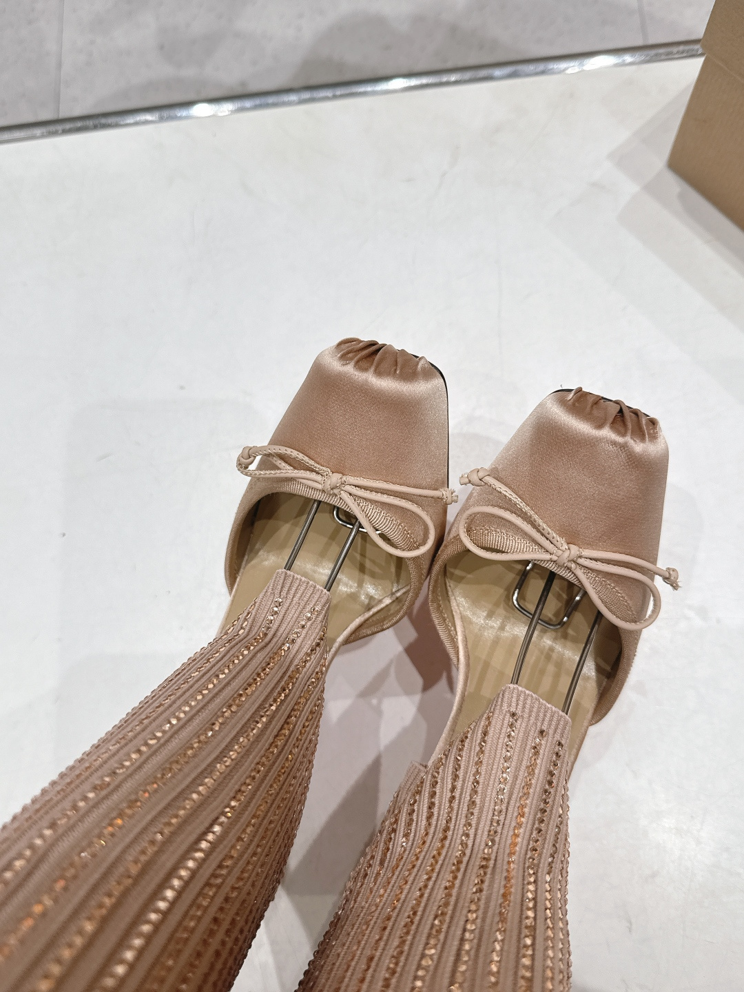 高版本出厂 Christian Loubotti CL红底鞋F030 2026ss新款蝴蝶结仙女风高跟鞋