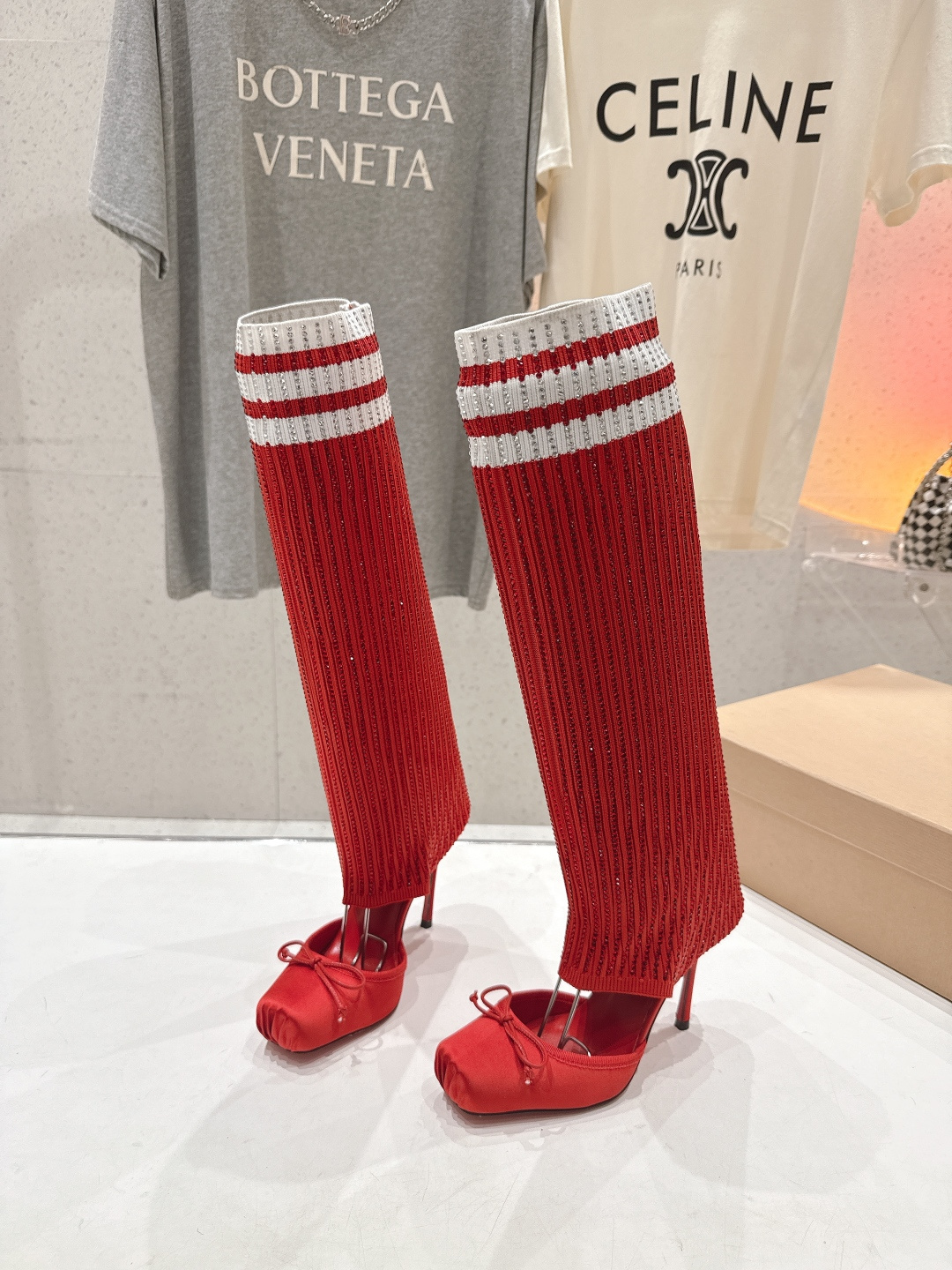 高版本出厂 Christian Loubotti CL红底鞋F030 2026ss新款蝴蝶结仙女风高跟鞋