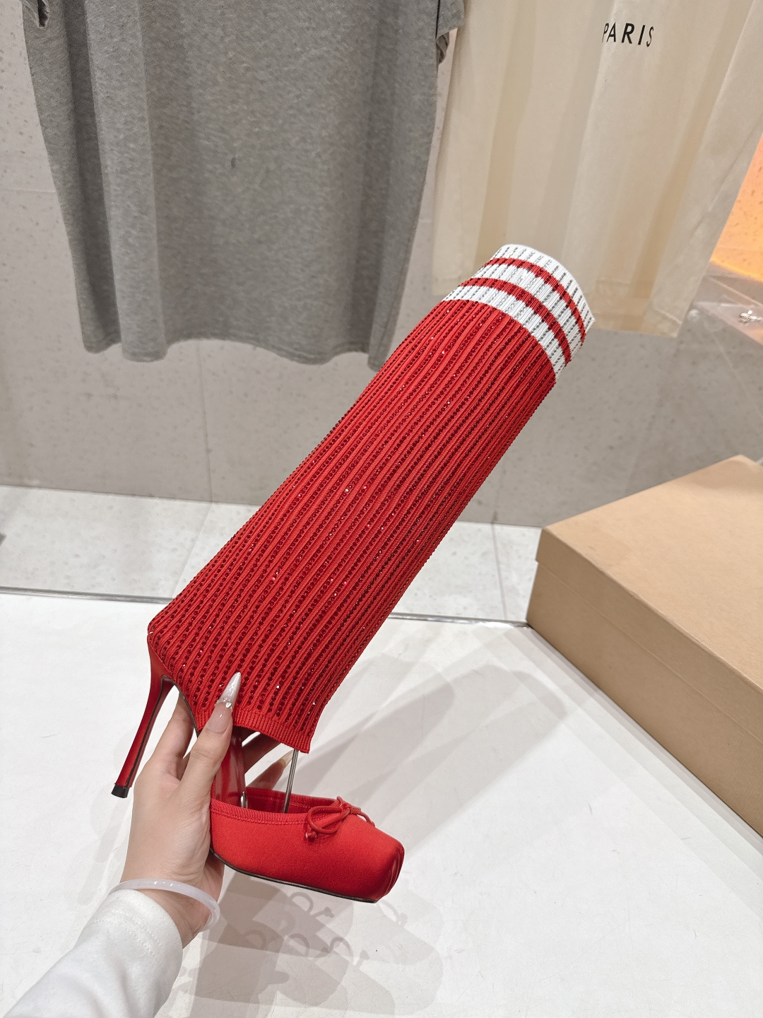 高版本出厂 Christian Loubotti CL红底鞋F030 2026ss新款蝴蝶结仙女风高跟鞋