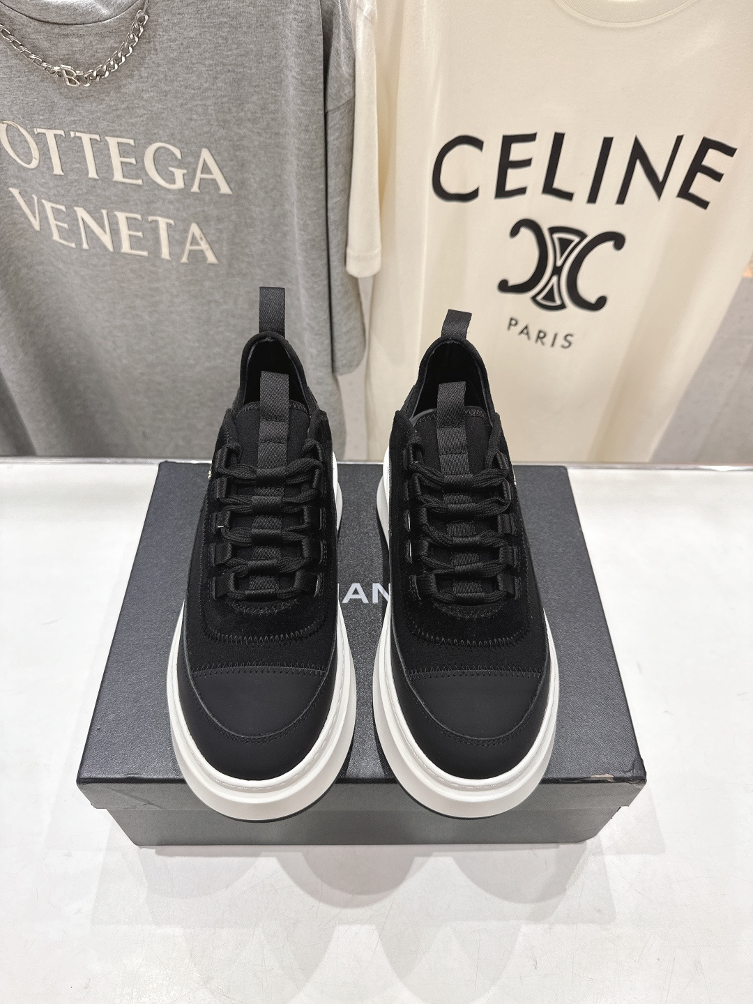 高版本出厂 Chanel* 小香2026ss 最新饼干鞋目前超级流行的厚底饼干鞋，熊猫鞋休闲鞋网红明星小