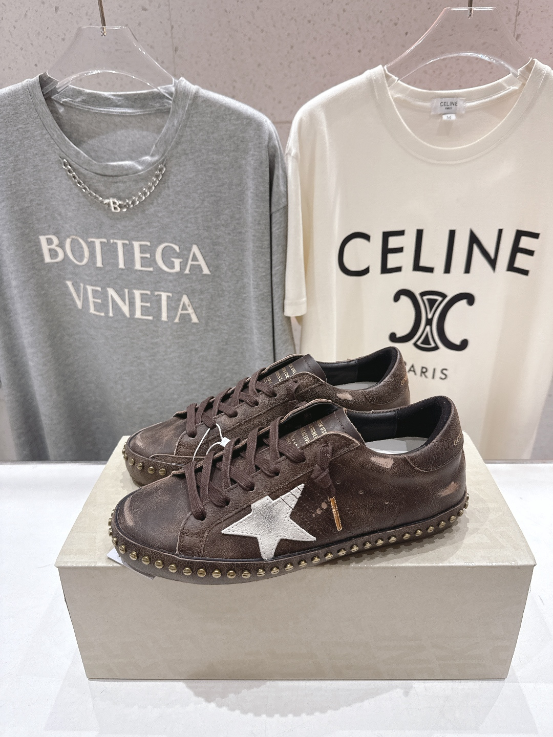 顶级版本 莞货 GGDB~~新款做旧脏脏鞋德训鞋休闲鞋新款Golden Goose Deluxe Bra