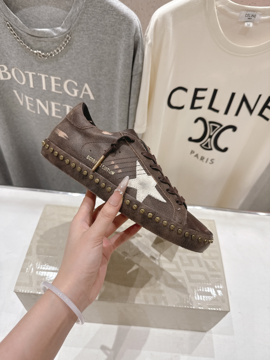 顶级版本 莞货 GGDB~~新款做旧脏脏鞋德训鞋休闲鞋新款Golden Goose Deluxe Bra