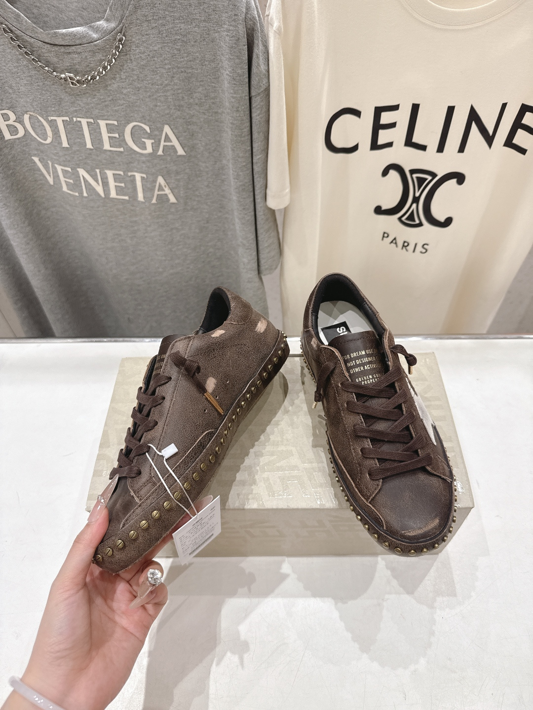 顶级版本 莞货 GGDB~~新款做旧脏脏鞋德训鞋休闲鞋新款Golden Goose Deluxe Bra