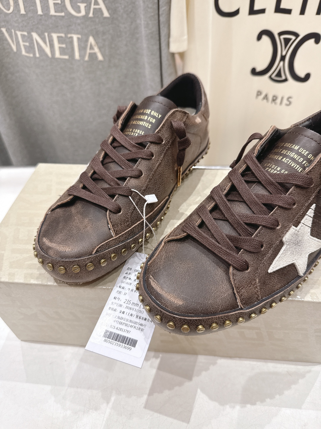 顶级版本 莞货 GGDB~~新款做旧脏脏鞋德训鞋休闲鞋新款Golden Goose Deluxe Bra