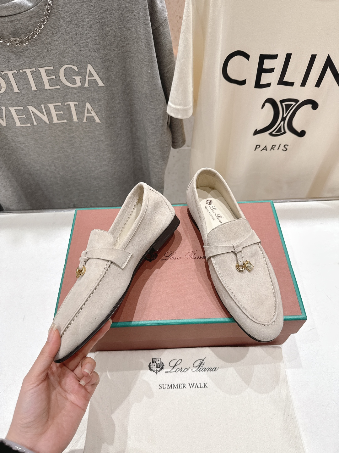 高版本出厂 男码+20 Loro Piana* LP诺悠翩雅‖2026ss专柜同步新款平底鞋一脚蹬乐福鞋